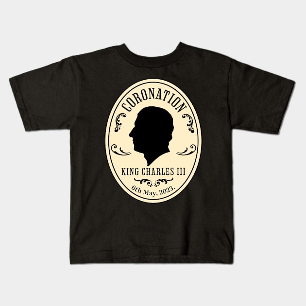 King Charles III's coronation Kids T-Shirt by valentinahramov